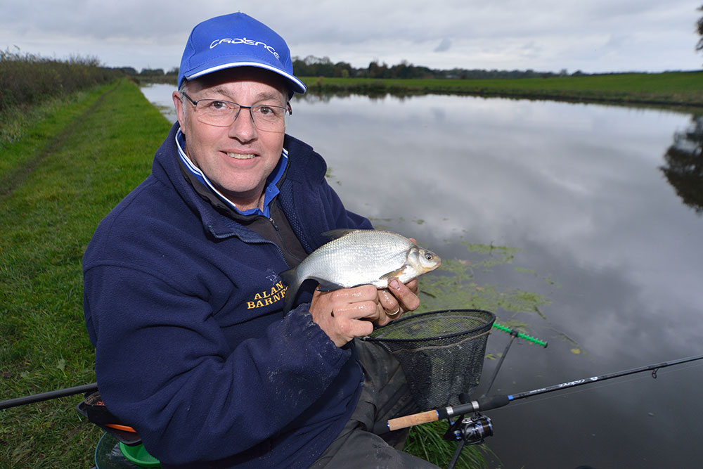 Alan with a mint-conditioned Lancaster Canal skimmer caught on the cadence CR10 10ft No:1 wand