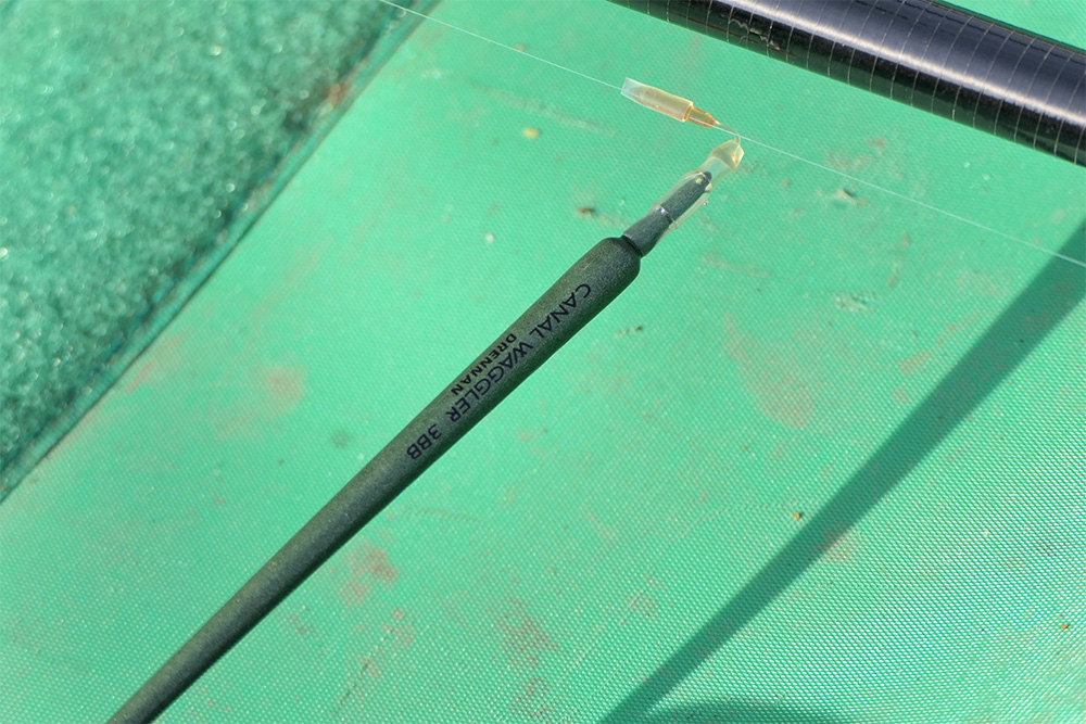 The Drennan whip waggler attachment means the float folds flat on the strike, meaning no resistance to hooking fish