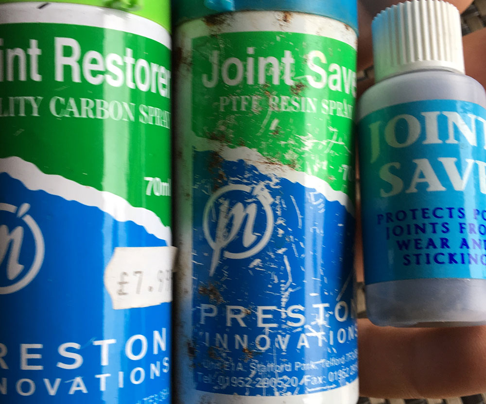 Protect & Preserve: You can buy Joint Save and Joint Build-Up products from tackle shops