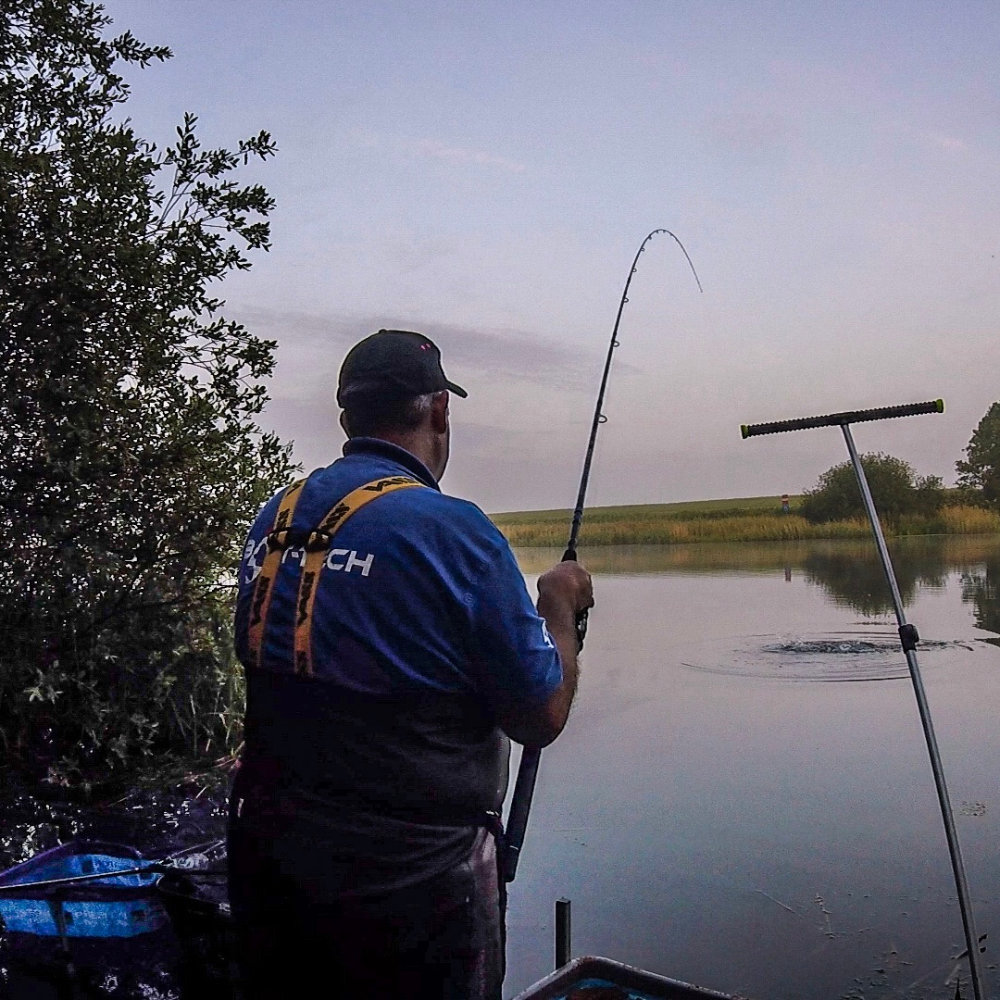 Playing the a river season open day bream.