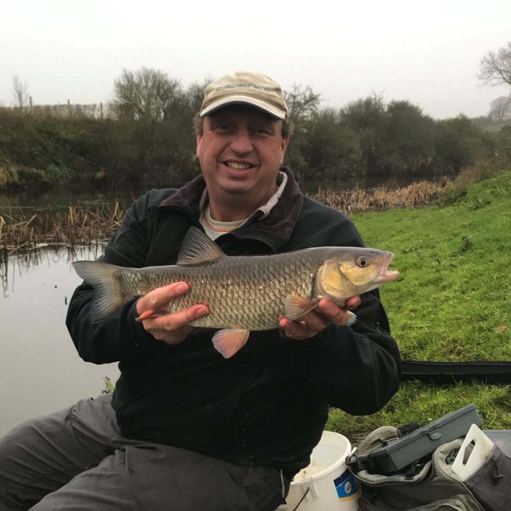 Andy Burt with a chub