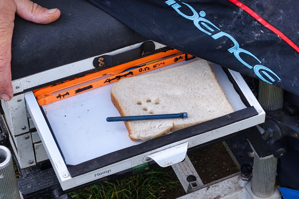Use a sturdy side tray to punch the bread
