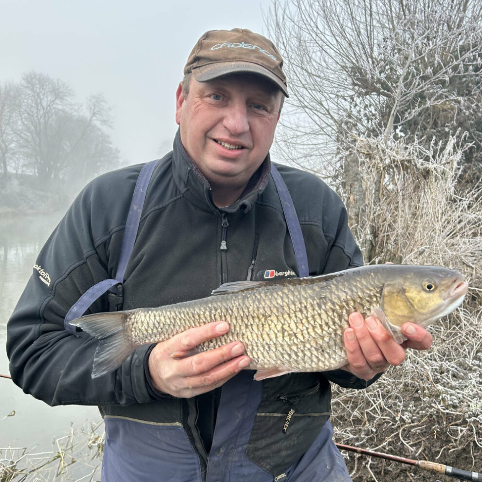 Andy Burt with a fine Warwickshire Chub