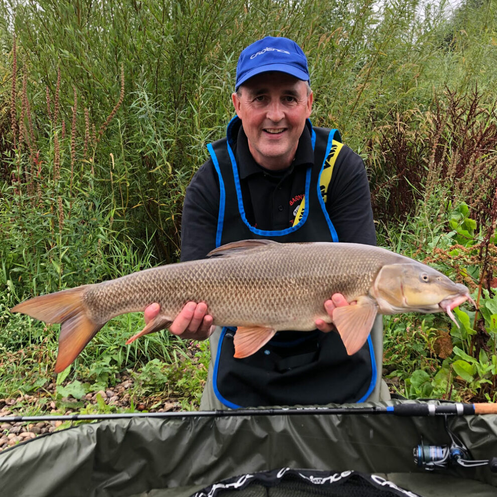 Leigh Harrison with barbel
