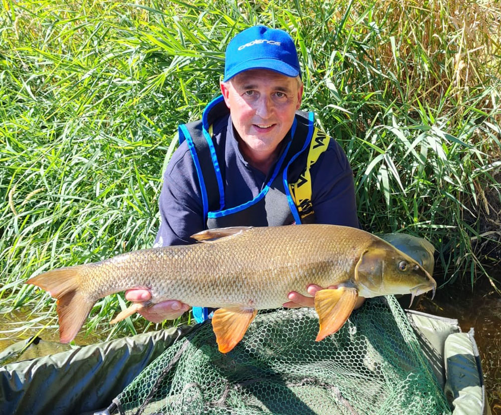 Leigh Harrison with barbel